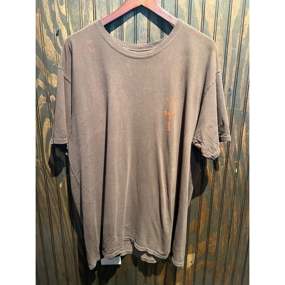 Cactus Jack Travis Scott Look Mom I Can Fly Brown Graphic T-Shirt Mens XL